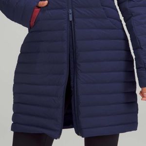 Lululemon pack it Down navy blue jacket.